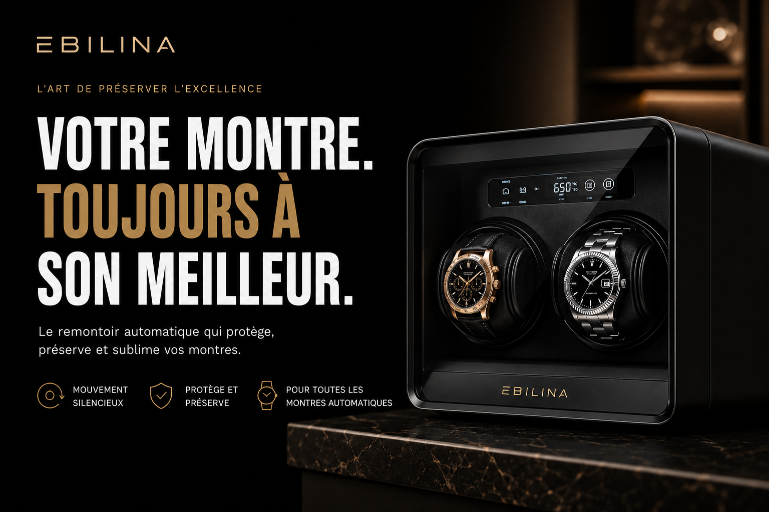 Remontoir montre automatique Ebilina